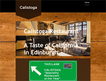 Tablet Screenshot of calistoga.co.uk