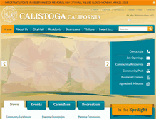 Tablet Screenshot of ci.calistoga.ca.us